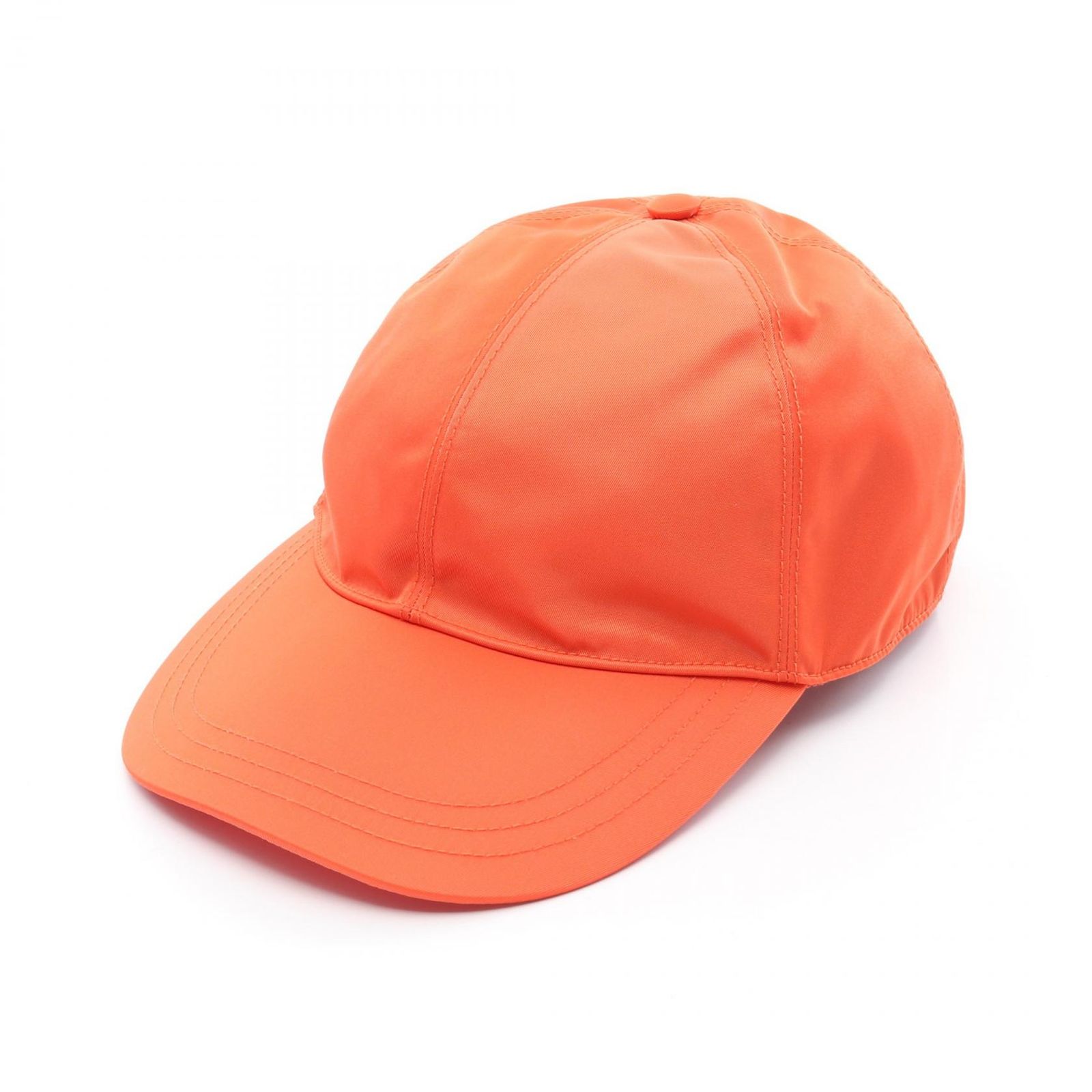 プラダ PRADA その他帽子 Re-Nylon 1HC274 オレンジ ナイロン Re-Nylon ベースボール キャップ ユニセックス Used A