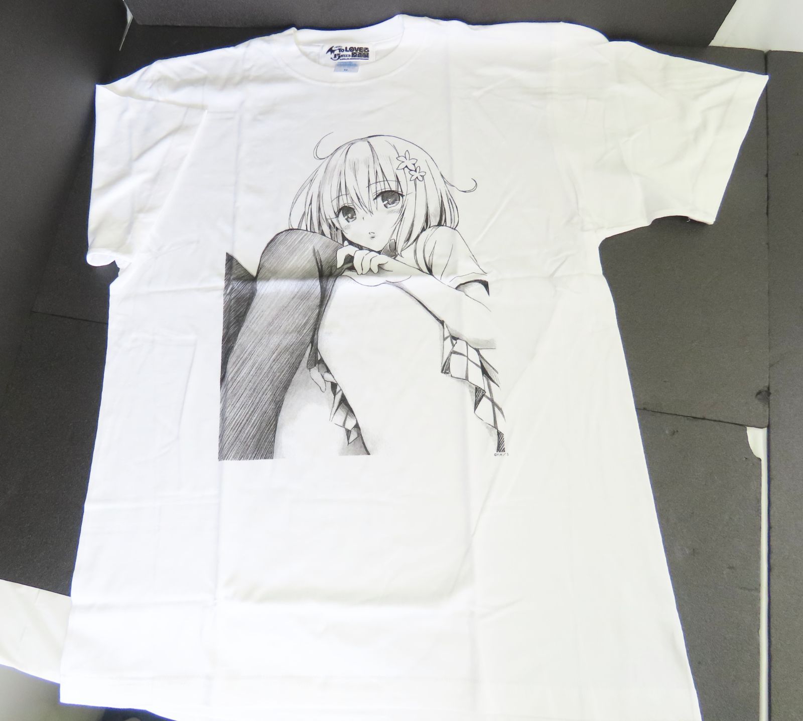 To LOVEる 15周年記念 原画展 ビッグTシャツ XL モモ☆0527-827/プラス 