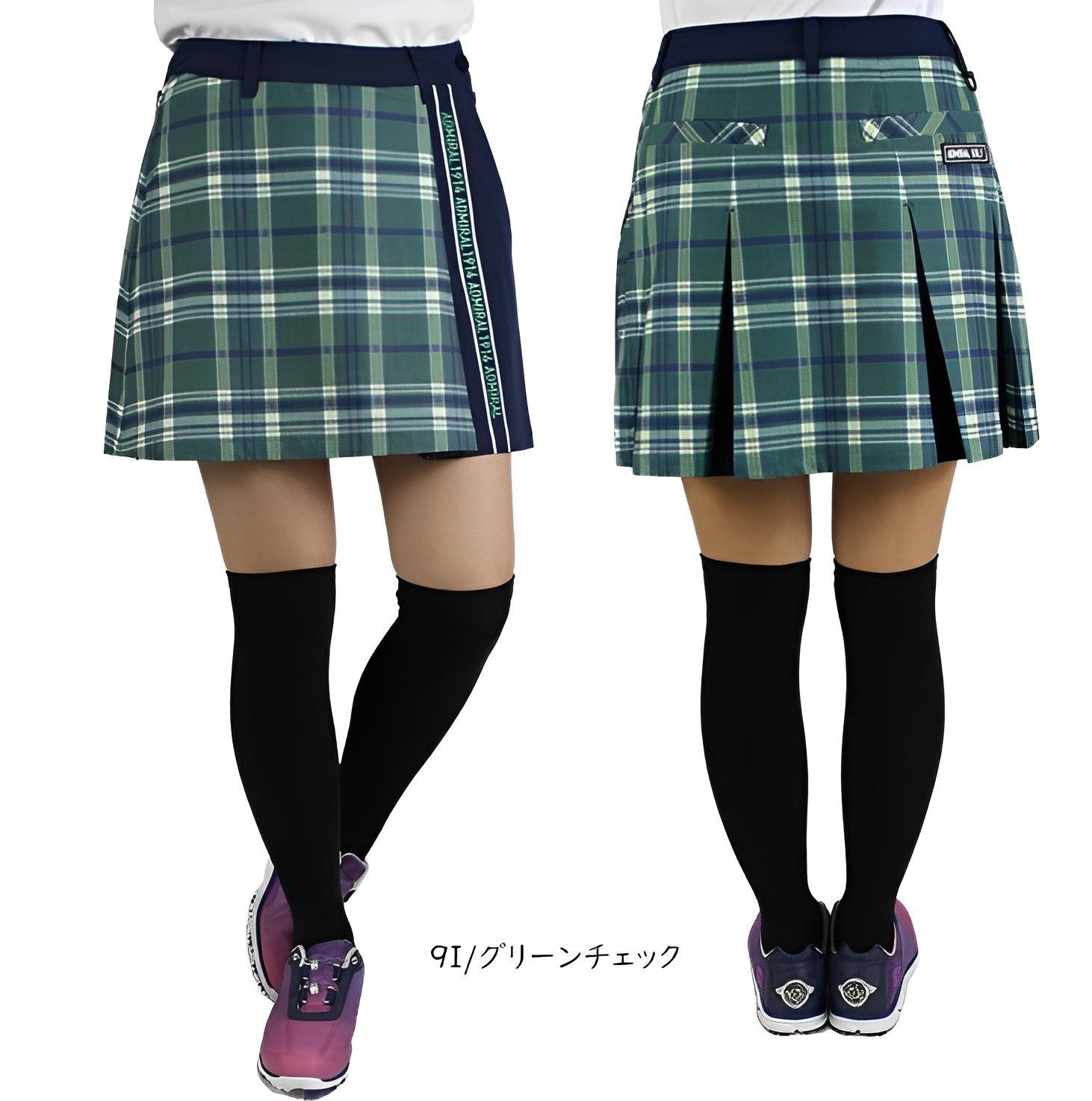 新品　タグなし　アドミラル　ゴルフスカート　サイズL アドミラルゴルフ AM 【撥水ストレッチ】サイドプリーツスカート