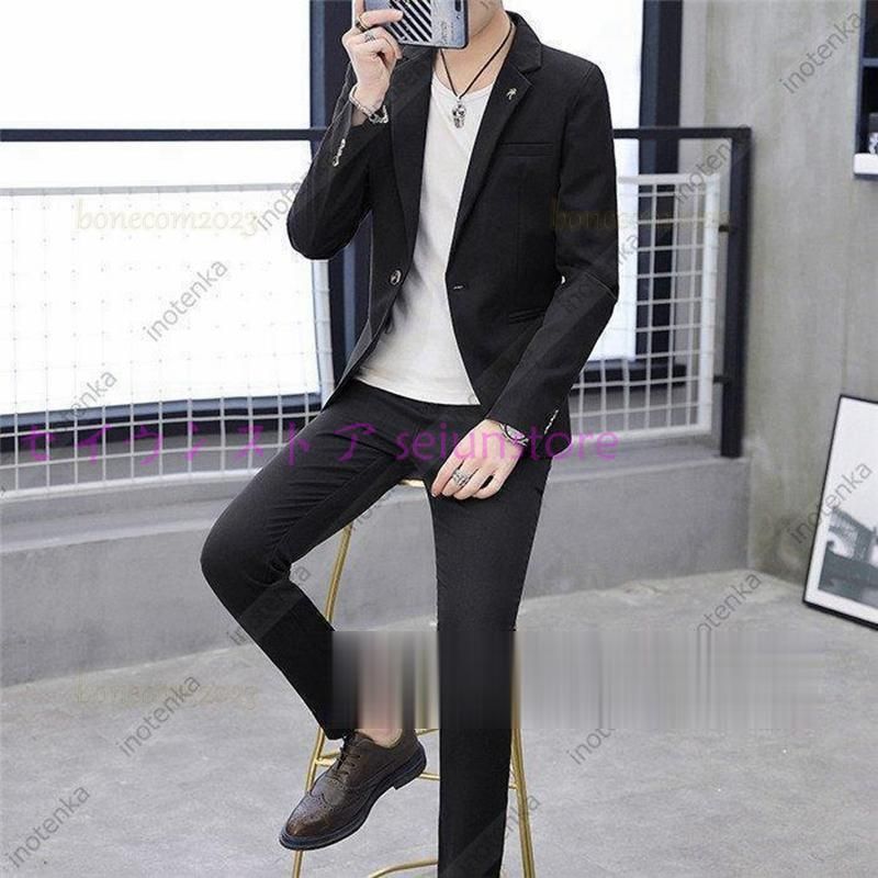 Tasahaya] カジュアルスーツ メンズ 上下セット サマースーツ