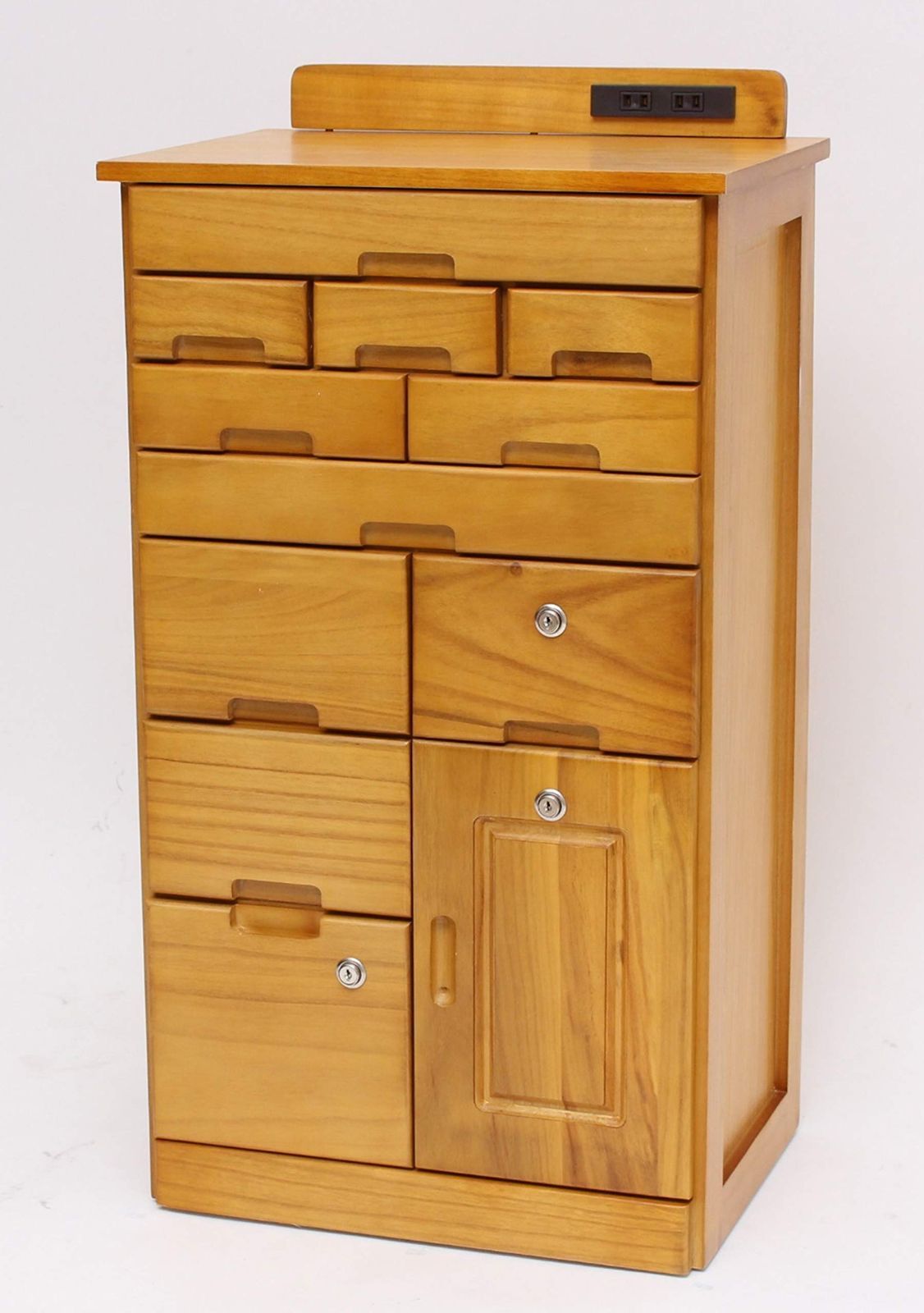 在庫セール 45cm幅 ライトブラウン 引き出しいっぱいFAX台 ビータ Vita