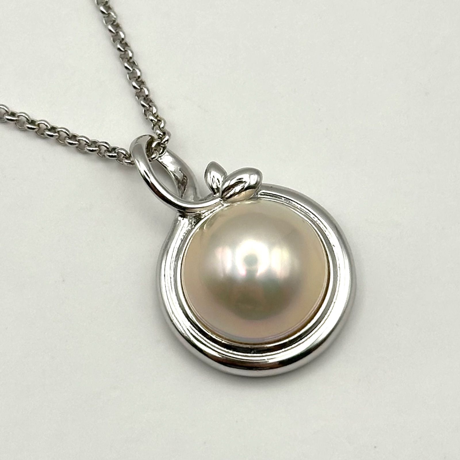 美品】Tasaki 田崎真珠 ネックレス マベパール SILVER シルバー - メルカリ
