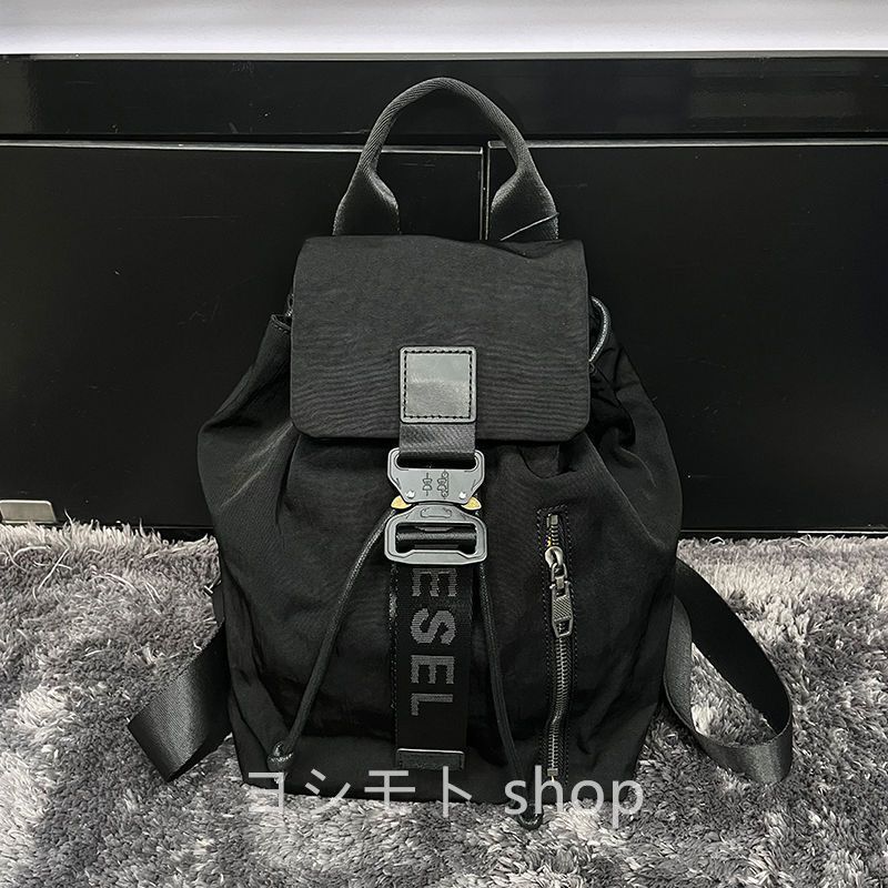 美品】 DIESEL ディーゼル レディース リュック バックパック ブラック - メルカリ