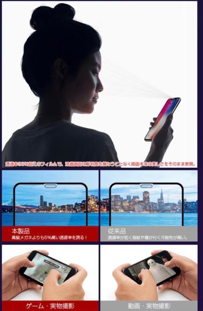 お得な！セット販売】9D全画面フィルム（マットタイプ）iPhone12Pro