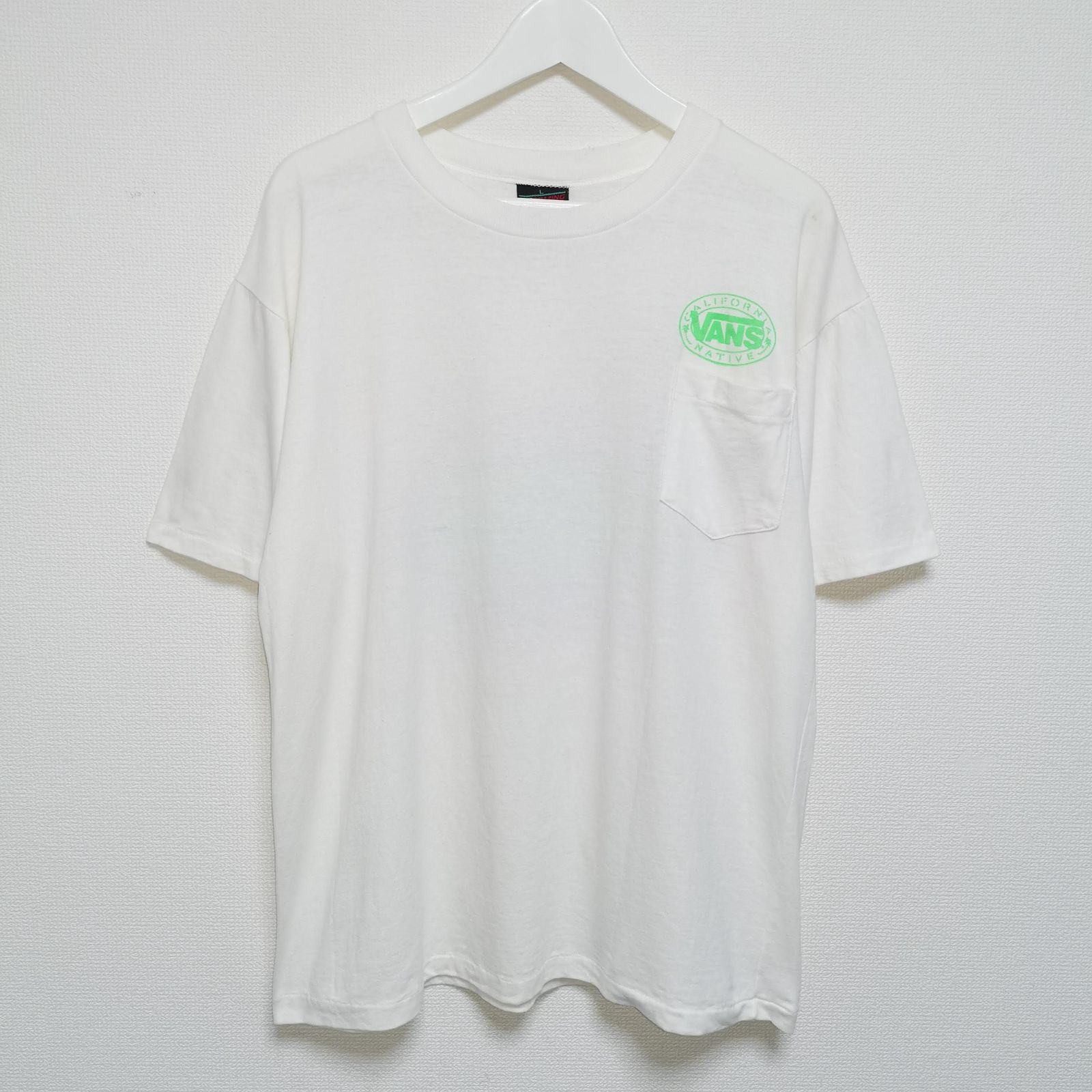 80s L VANS Tシャツ CALIFORNIA NATIVE 白 USA製 - メルカリ