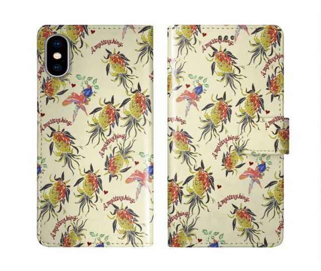 [arrows N F-51C] iPhone15 ケース スカラー スマホケース 手帳型 iPhone16 ケース iPhone 16 15 14 13 SE 第3世代 第2世代 スマホカバー 全機種対応 手帳 ScoLar 南国 オウム 鳥 フルーツ かわ