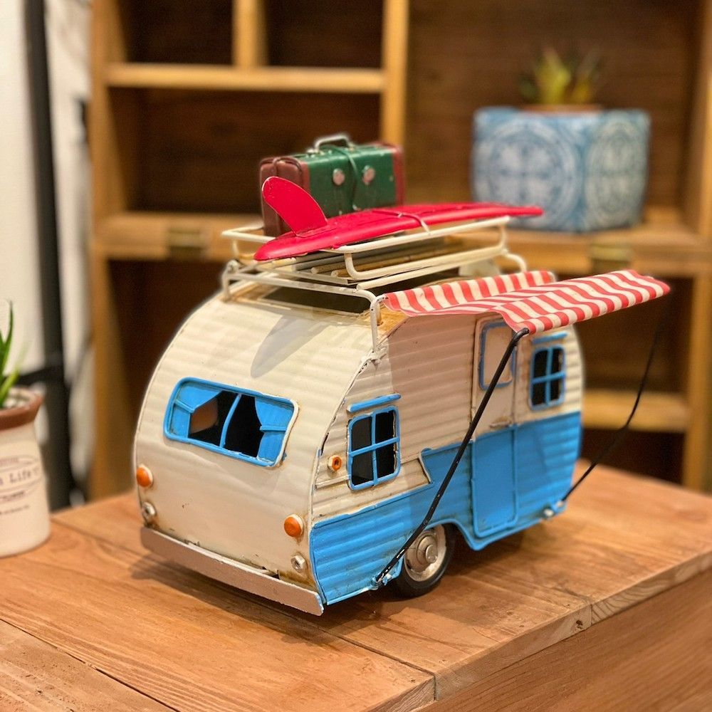 ブリキカー 43009 ブリキ おもちゃ キャンピングカー アンティーク