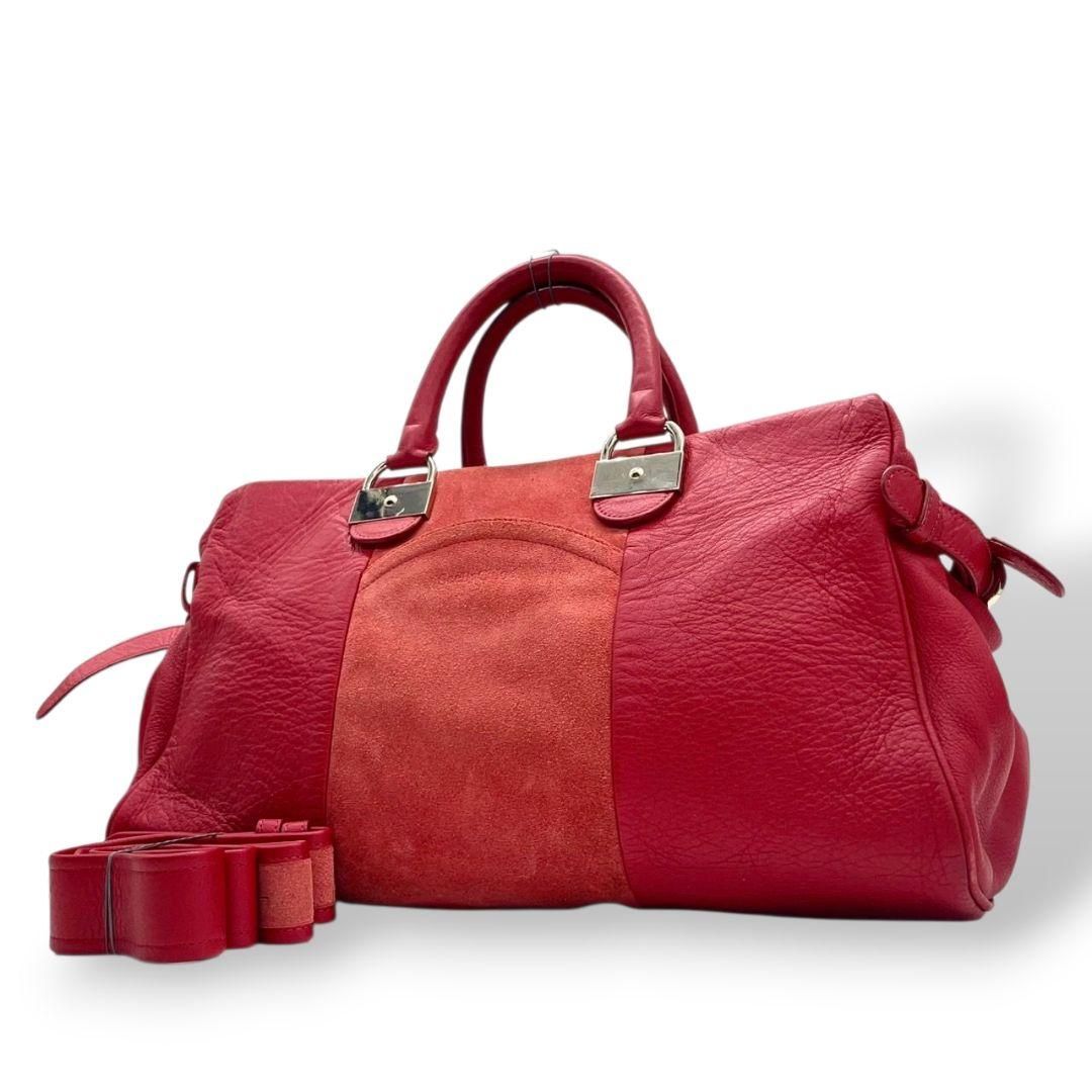 ショルダーバッグ クロエ 赤 クロエ Chloé パラティ Paraty レザー