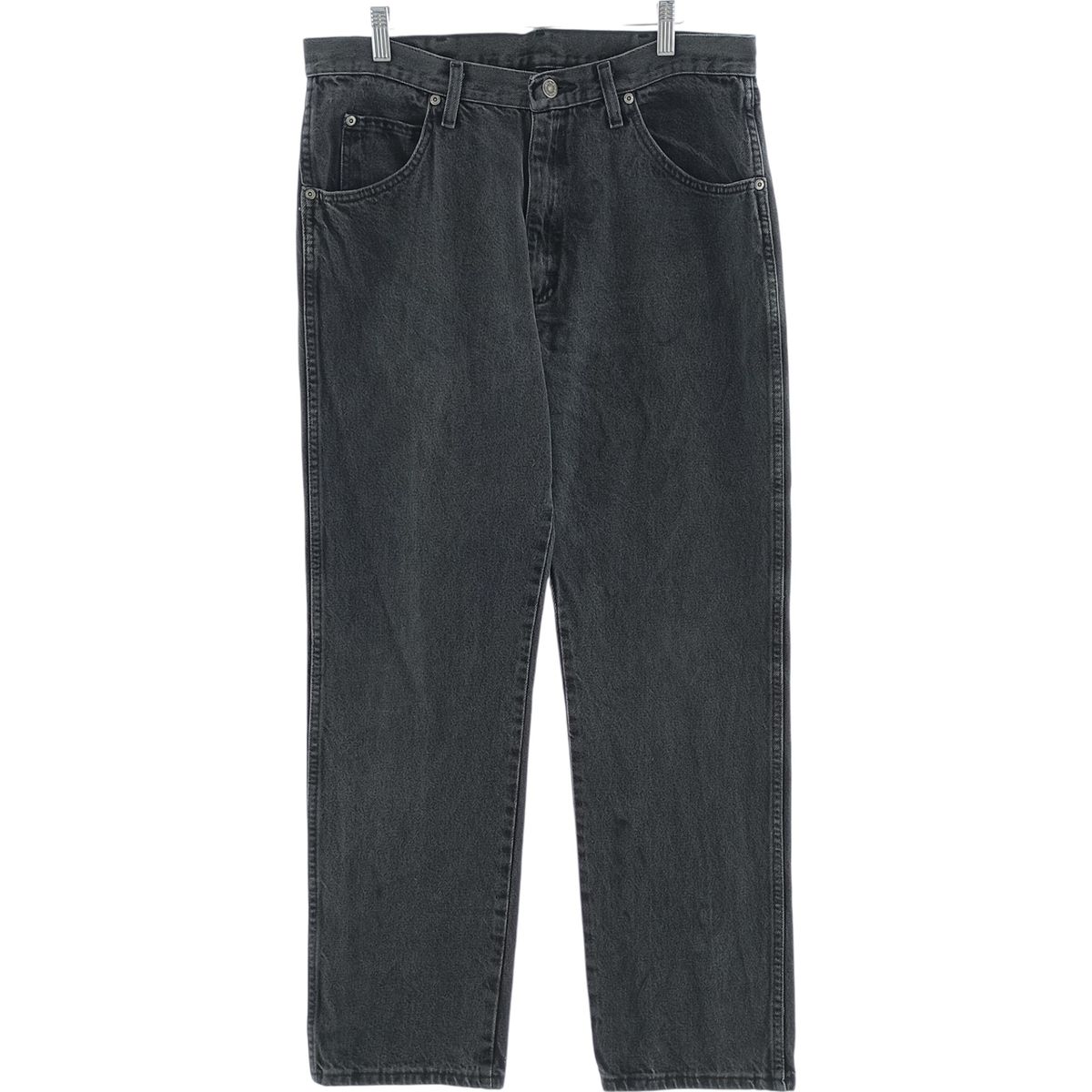 古着 00年代 ラングラー Wrangler REGULAR FIT ブラックデニム ストレートデニムパンツ メンズw34相当|eaa417227
