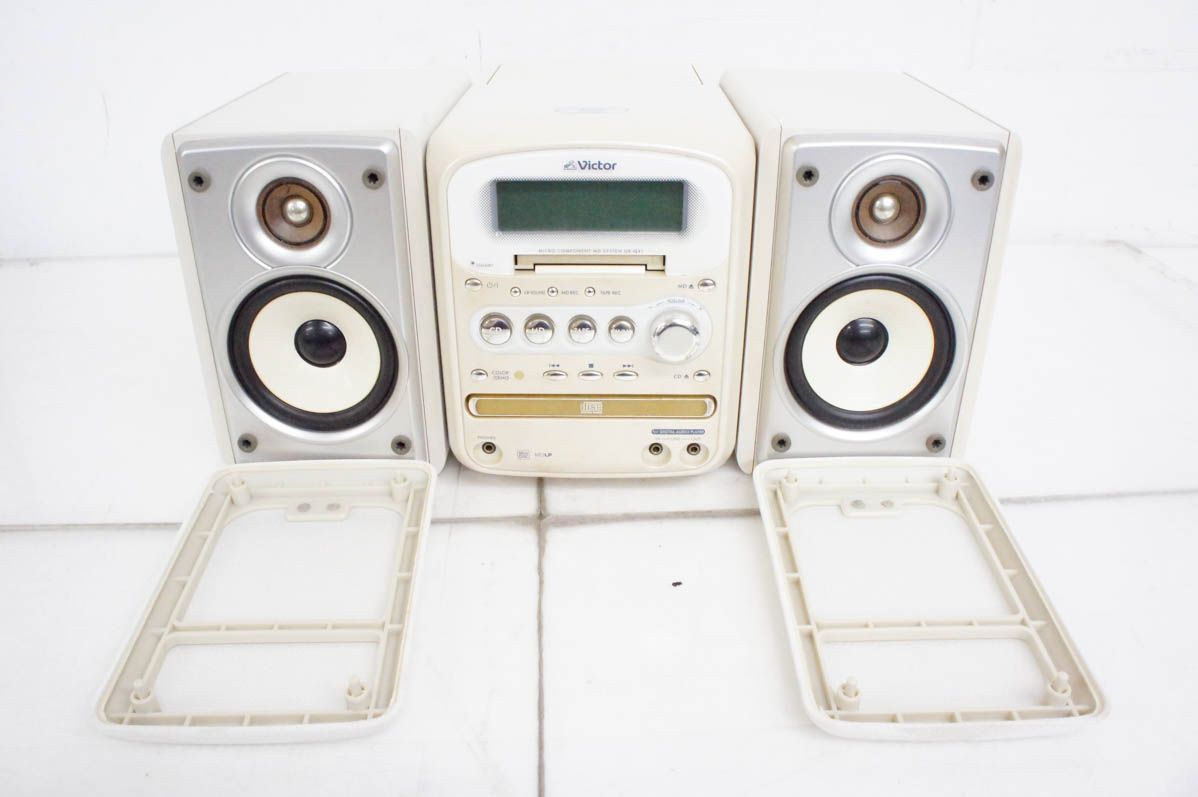 MD CDミニコンポ Victor UX-Q1-W『説明書付き』 Victor ビクター JVC