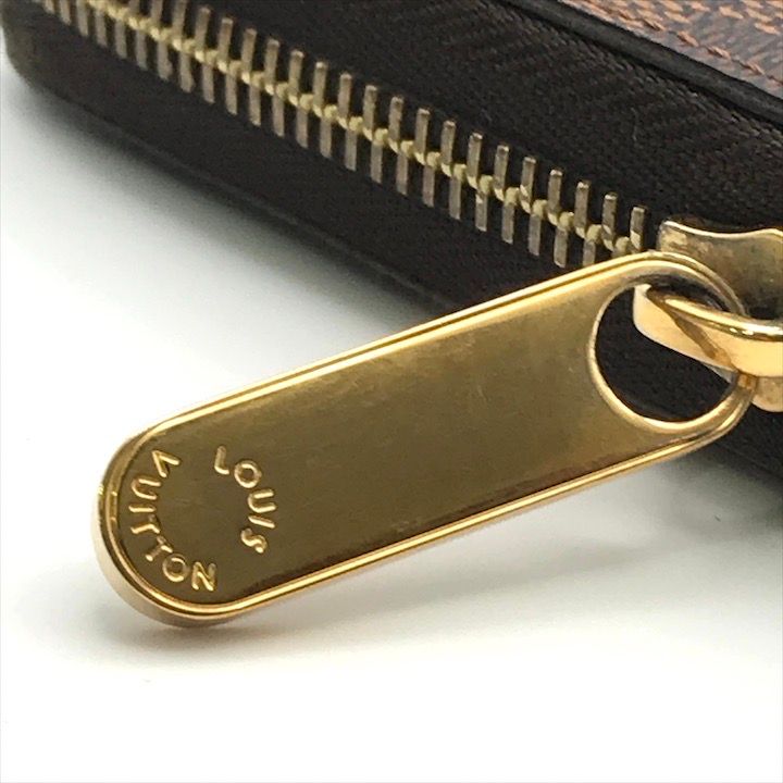 良品 LOUISVUITTON ルイヴィトン ダミエ ジッピー ウォレット ラウンドファスナー 長財布 ブラウン a3762 LOUIS VUITTON - 良品 LOUISVUITTON ルイヴィトン ダミエ ジッピー