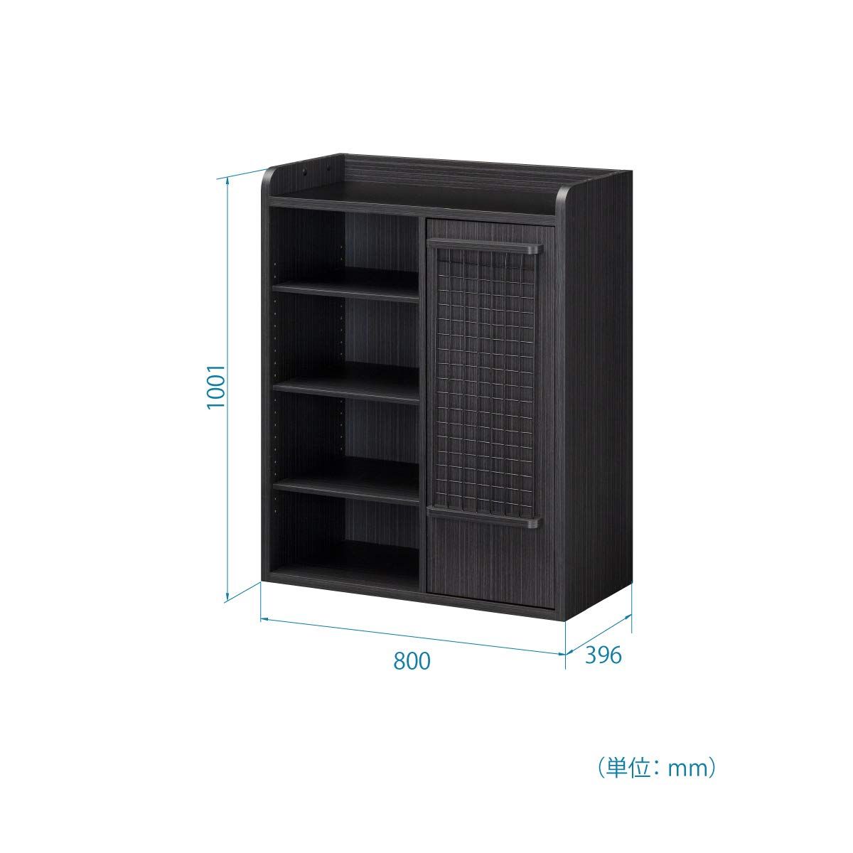 白井産業 釣具 収納 ブラック 釣り具用ストッカー 幅80 高さ100.1 奥行39.6cm PSR-1080DBK ペスカレージ NEXPOTALLINN_EU