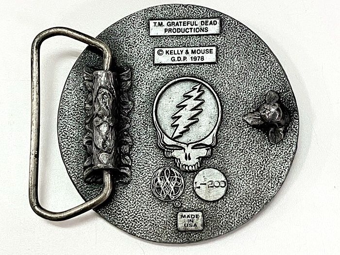 激レア！Grateful Dead2000回記念 2004's Vintage 激レア】Grateful Dead グレイトフルデッド バックル SKELETON