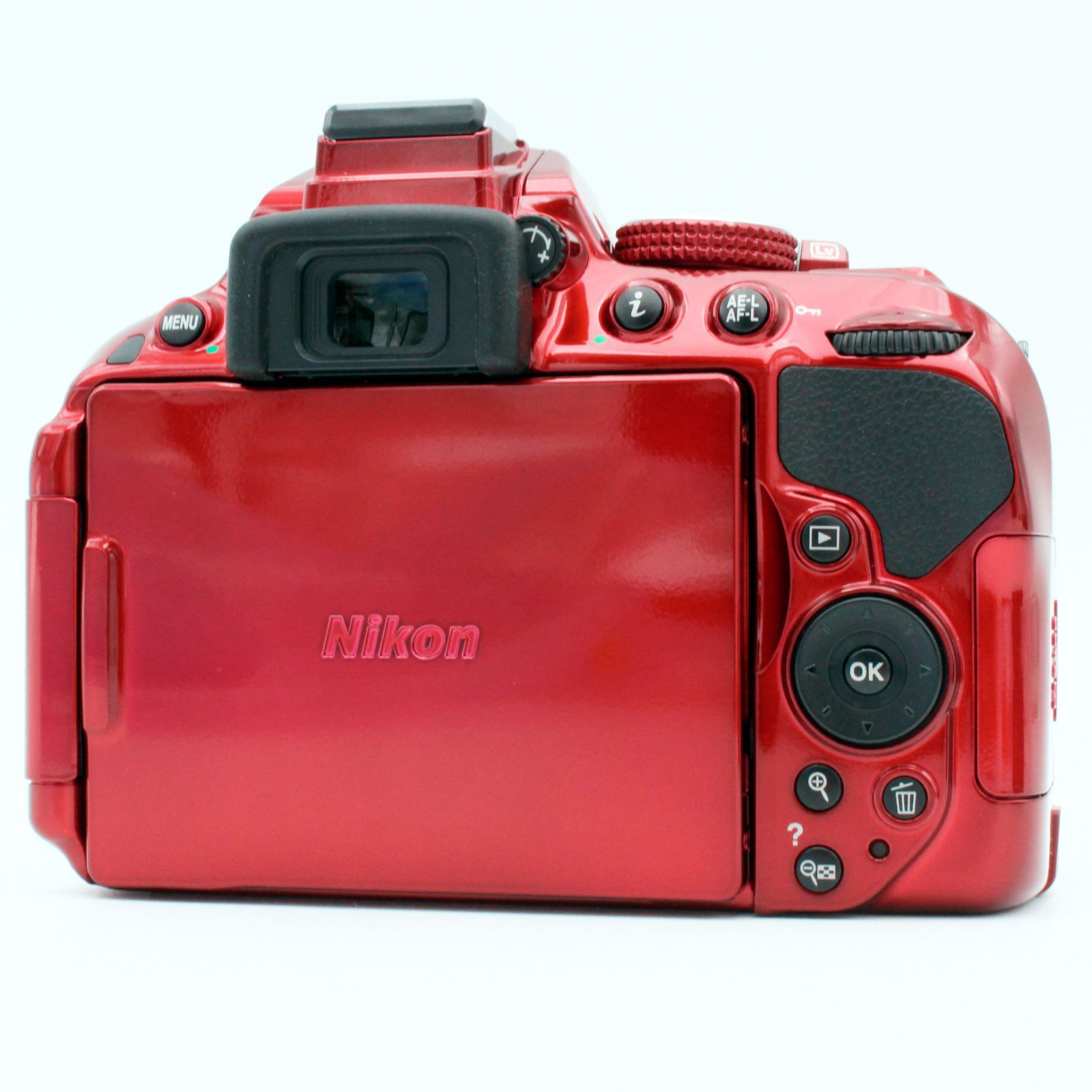 わずかシャッター数1689枚【新品級】Nikon D5300 レッド ボディ#7518