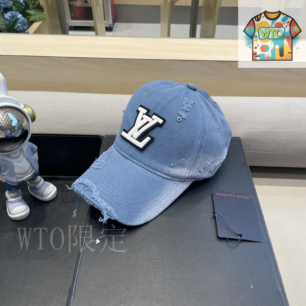 Louis Vuitton デニムベースボールキャップ LV（ルイ・ヴィトン） クラシックなデニム プレス ベースボール