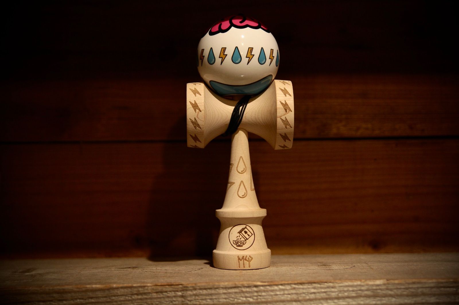 Celeal Kendama Hesh Mod Hybrid 2o4 Shape updated with Ascent 2 basecup hole けん玉