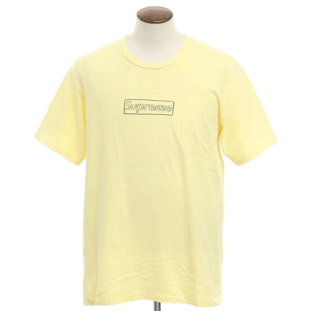 2021 Supreme KAWS Chalk Logo Tee 黄色S | www.innoveering.net