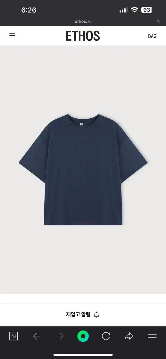 Ethos エートス ラウンド ステッチ トップス