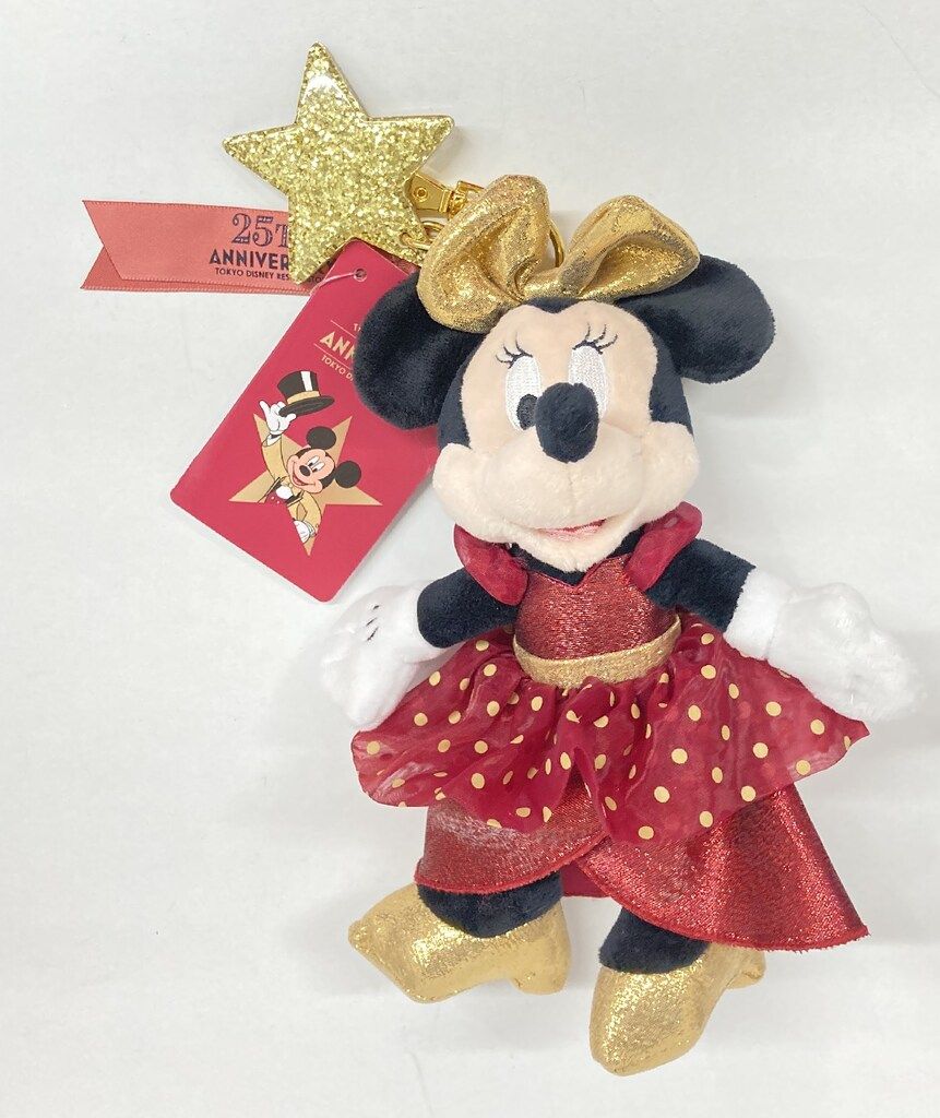 ディズニーストア　25周年記念　ミッキー&ミニー　プラッシュキーチェーンセット ディズニーストア 25th ミッキー キーチェーン ぬいぐるみ