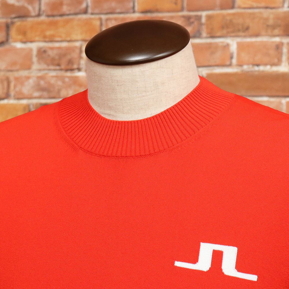 J.LINDEBERG/46(M)サイズ/クルーネック ニット 071-18312 ロゴ ジャ