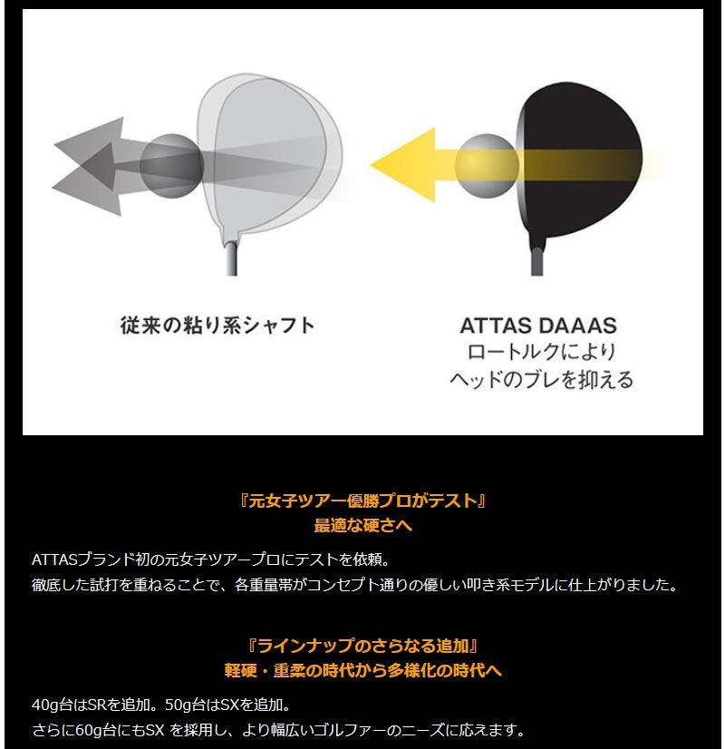 アッタスダース 6SX テーラーメイドスリーブ - クラブ