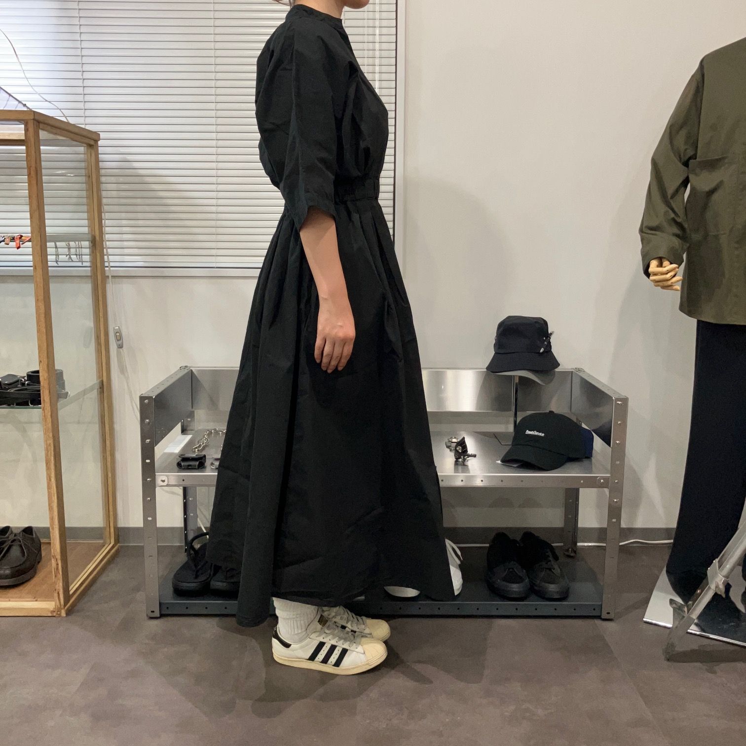 MEYAME メヤメ COTTON DRESS BLACK コットンドレス 新品 - メルカリ