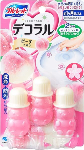 まとめ買い-56点セット ブルーレットデコラル ピーチの香り 小林製薬 住居洗剤 トイレ用