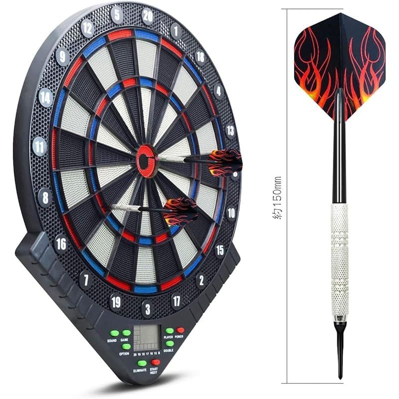 【新品】電子ダーツボード 自動採点 音声機能 159プレイ方法 ゲーム・おもちゃ・グッズ HOOMEE ダーツボード 電子