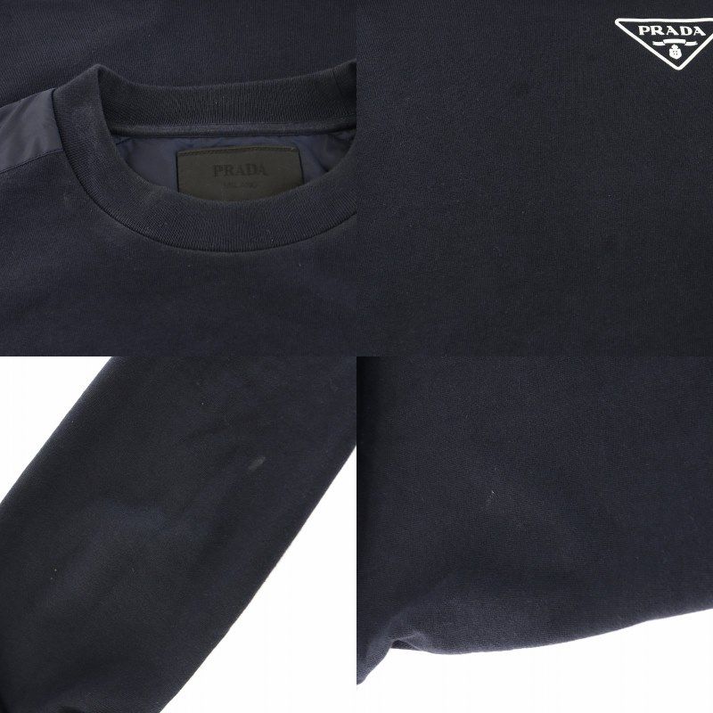 PRADA ネイビー 長袖 トレーナー XL Prada Sweater - Men's XL – Fashionably Yours