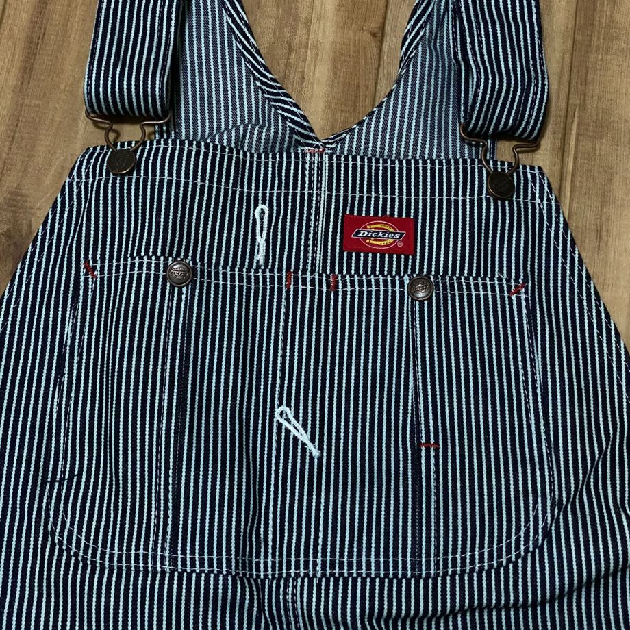Dickies ディッキーズ ヒッコリーストライプ オーバーオール 美品 Dickies ヒッコリー ストライプ オーバーオール ディッキーズ