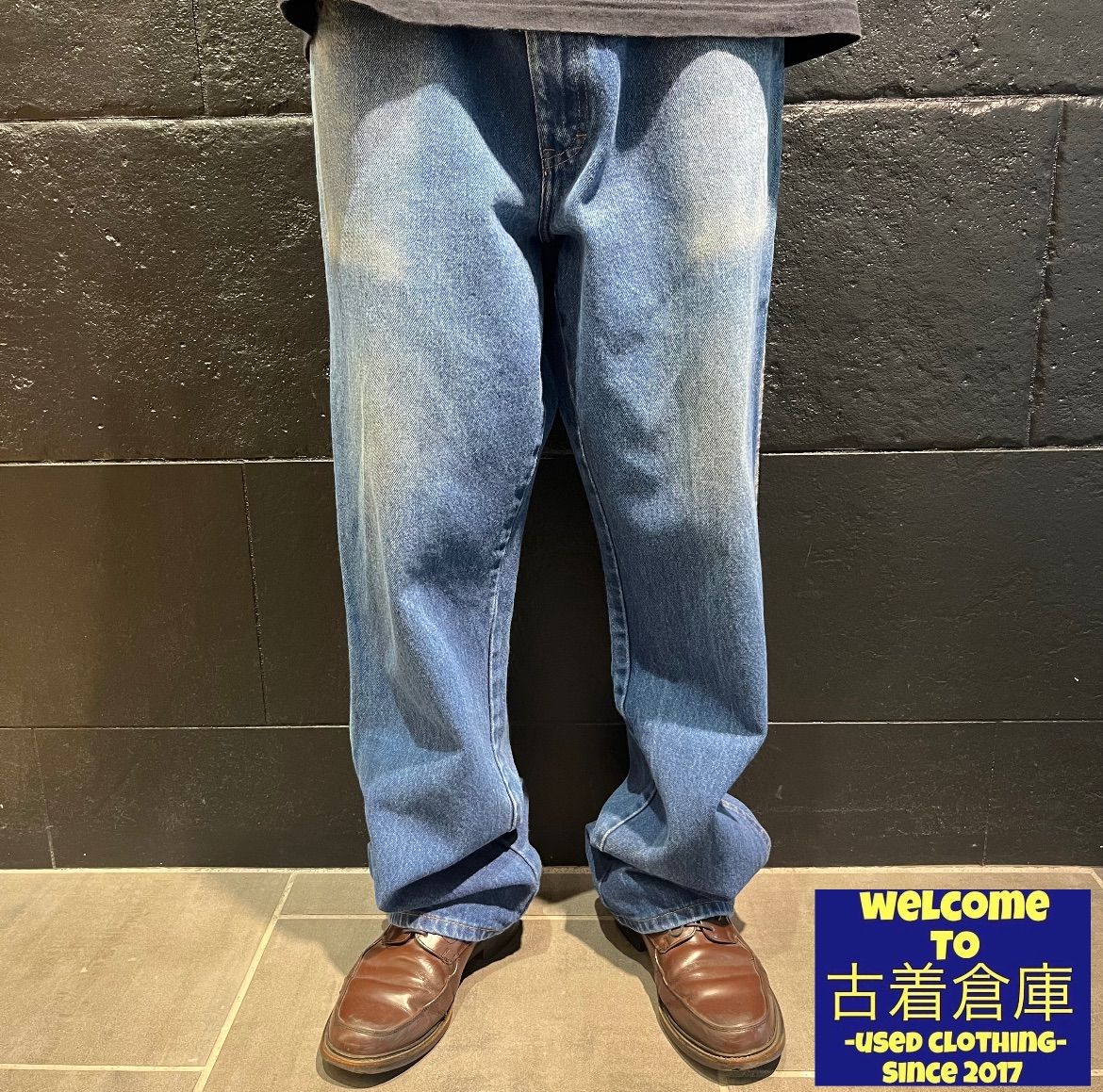 【送料無料】USA古着 Dickes ディッキーズ デニムパンツ ユニセックス インディゴブルー