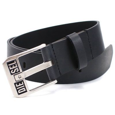 ディーゼル DIESEL メンズベルト ブランド レザー X08880 P1913 H5903 ブラック ウエスト100cm