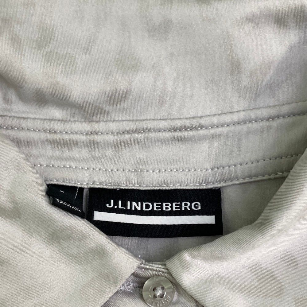 サイズ：S J.LINDEBERG ジェイリンドバーグ 半袖ポロシャツ レオパード
