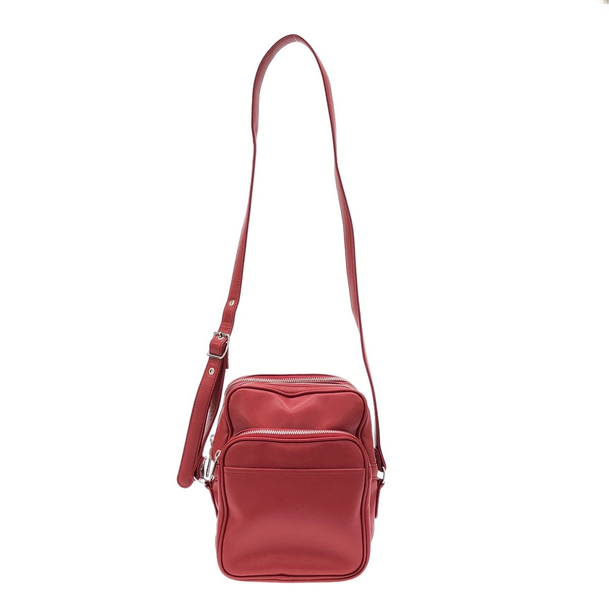 COMME des GARCONS コムデギャルソン フェイクレザーショルダーバッグ 