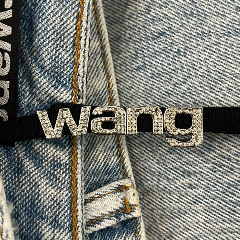 美品 alexanderwang アレキサンダーワン ウォッシュデニム ストレート