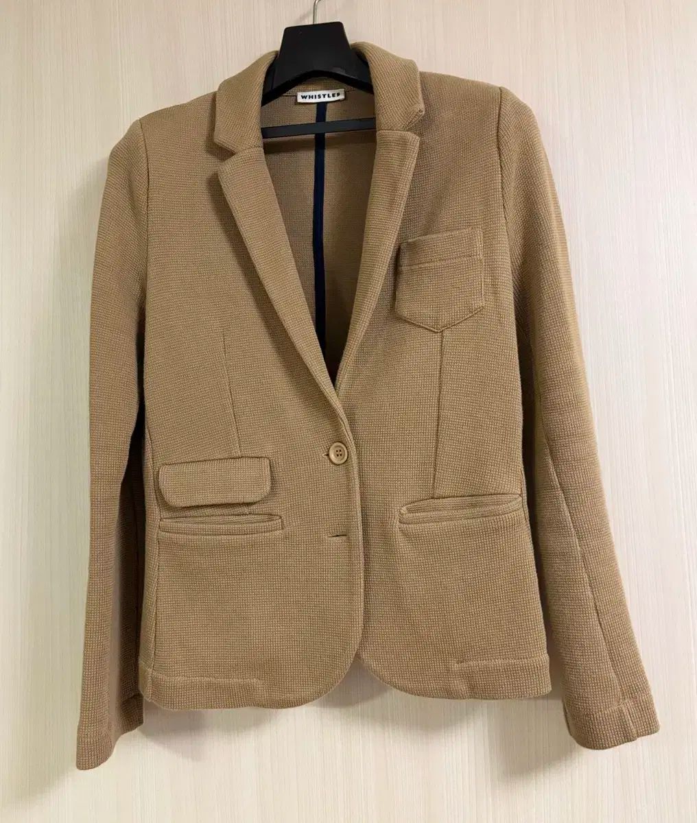 イギリス ホイッスル ニット ジャケット ストレッチ