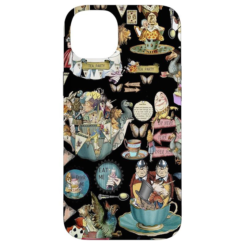 新品　iPhone 14 Plus 不思議の国のアリス コラージュ スマホケース