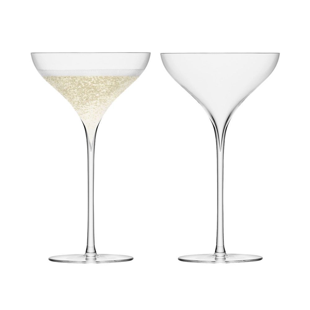 LSA SAVOY サヴォイ Champagne Saucer G245-09-301 250ml×2個セット / エルエスエー シャンパングラス ガラス