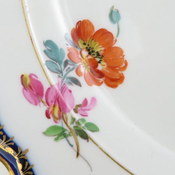 一級品マイセン青い花サラダボール2枚