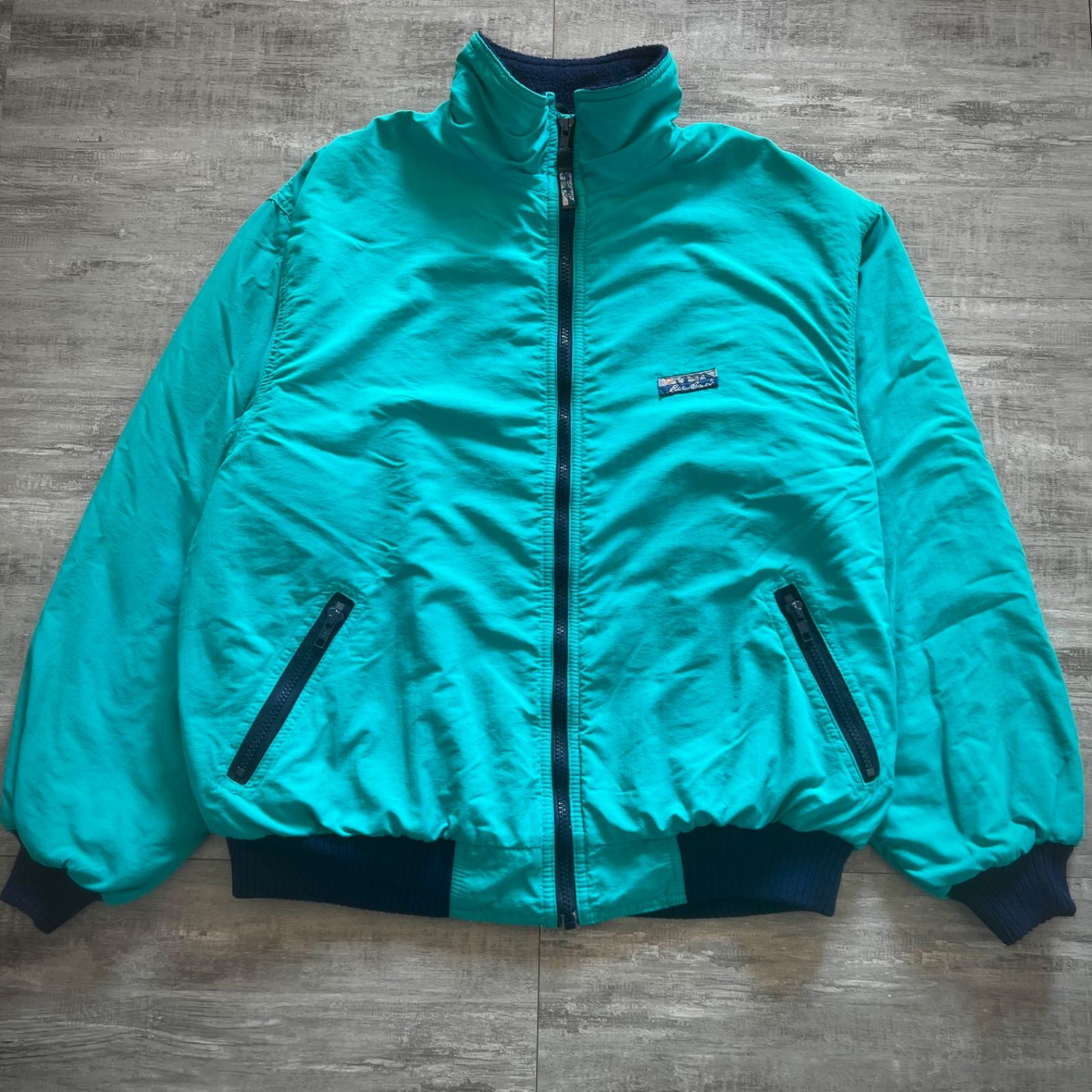 80s~90s -Eddie Bauer- フリースナイロンジャケット - メルカリ