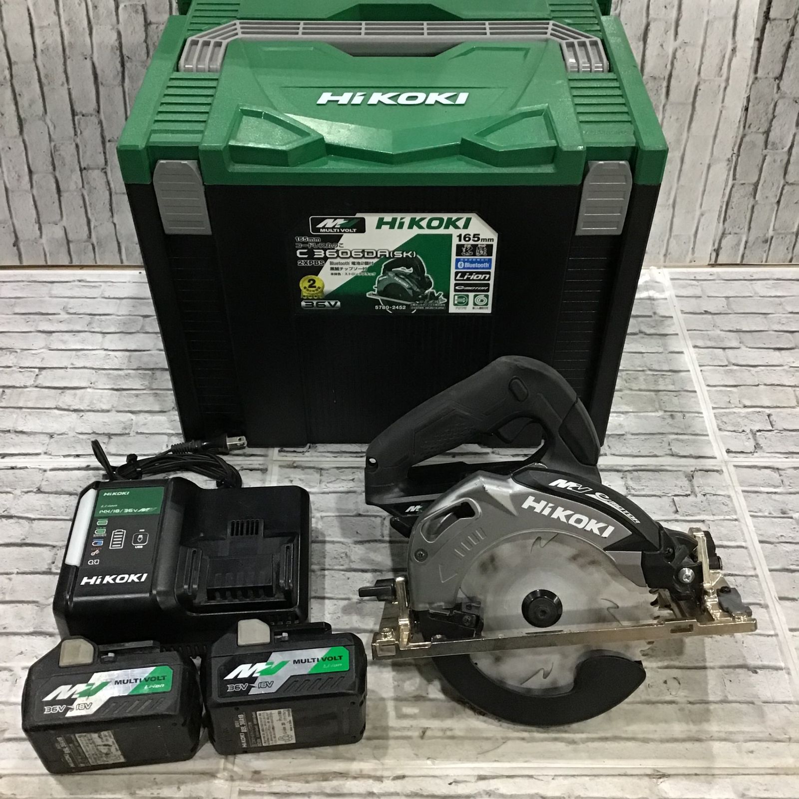 値下げ！ HIKOKI ハイコーキ C18DBAL 狭い コードレス丸のこ165mm