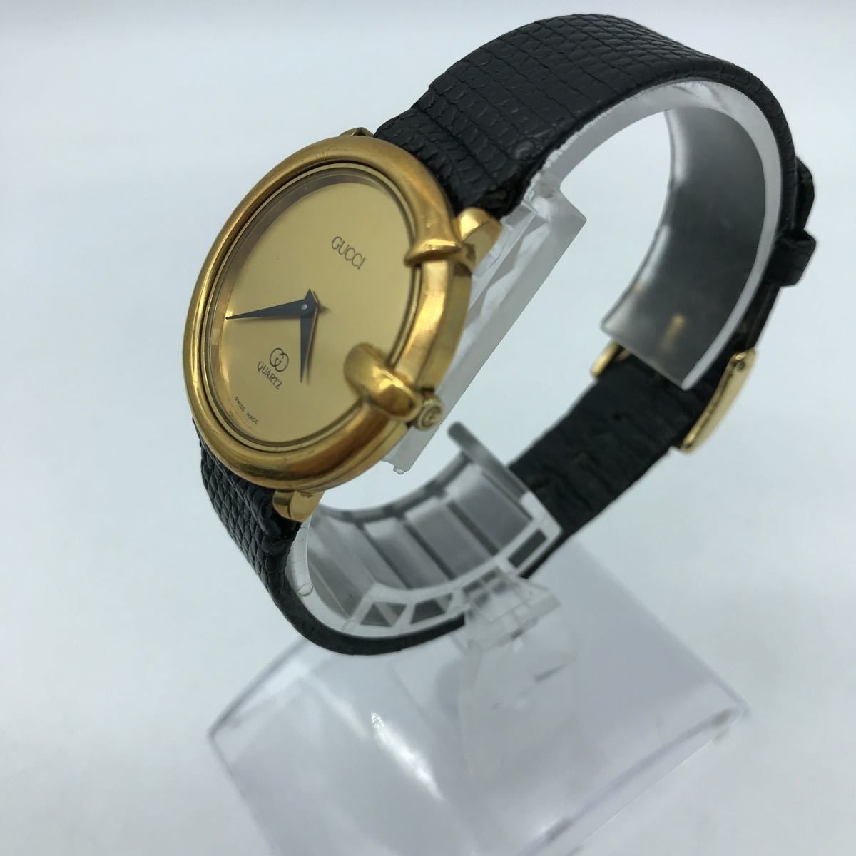 GUCCI グッチ GGロゴ 3600 クォーツ 腕時計 ゴールド文字盤 動作