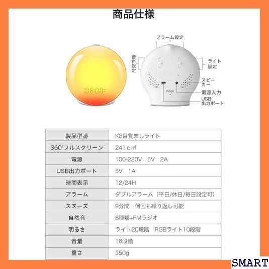 ☆人気_Z024 NEWモデル パネルフルスクリーン 光 目覚まし時計