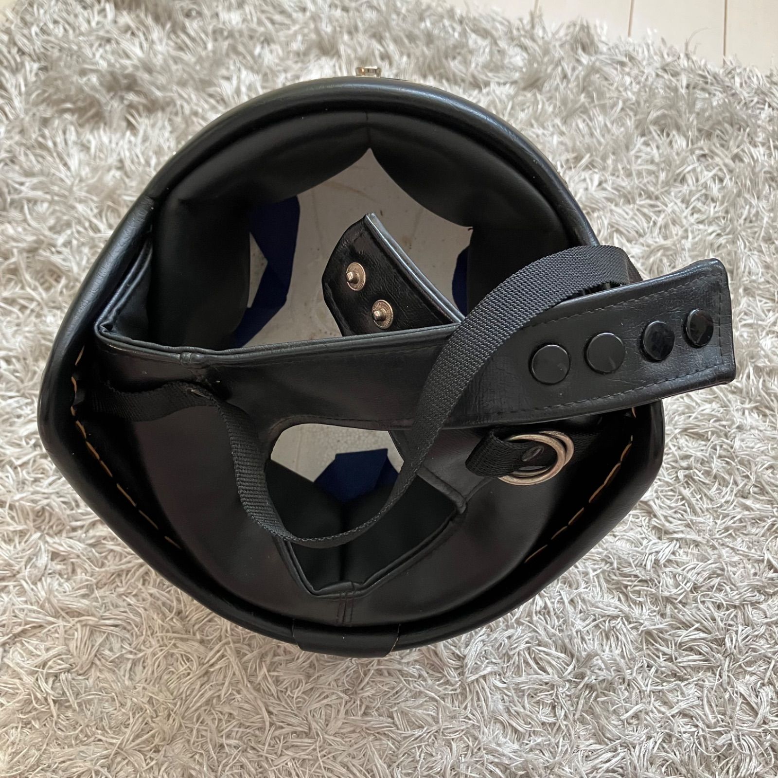 希少リブ付き　ビンテージジェットヘルメット　リペアベース　BUCO BELL ブコ - Buco Sears Guardian ビンテージヘルメットハーフ BELLの