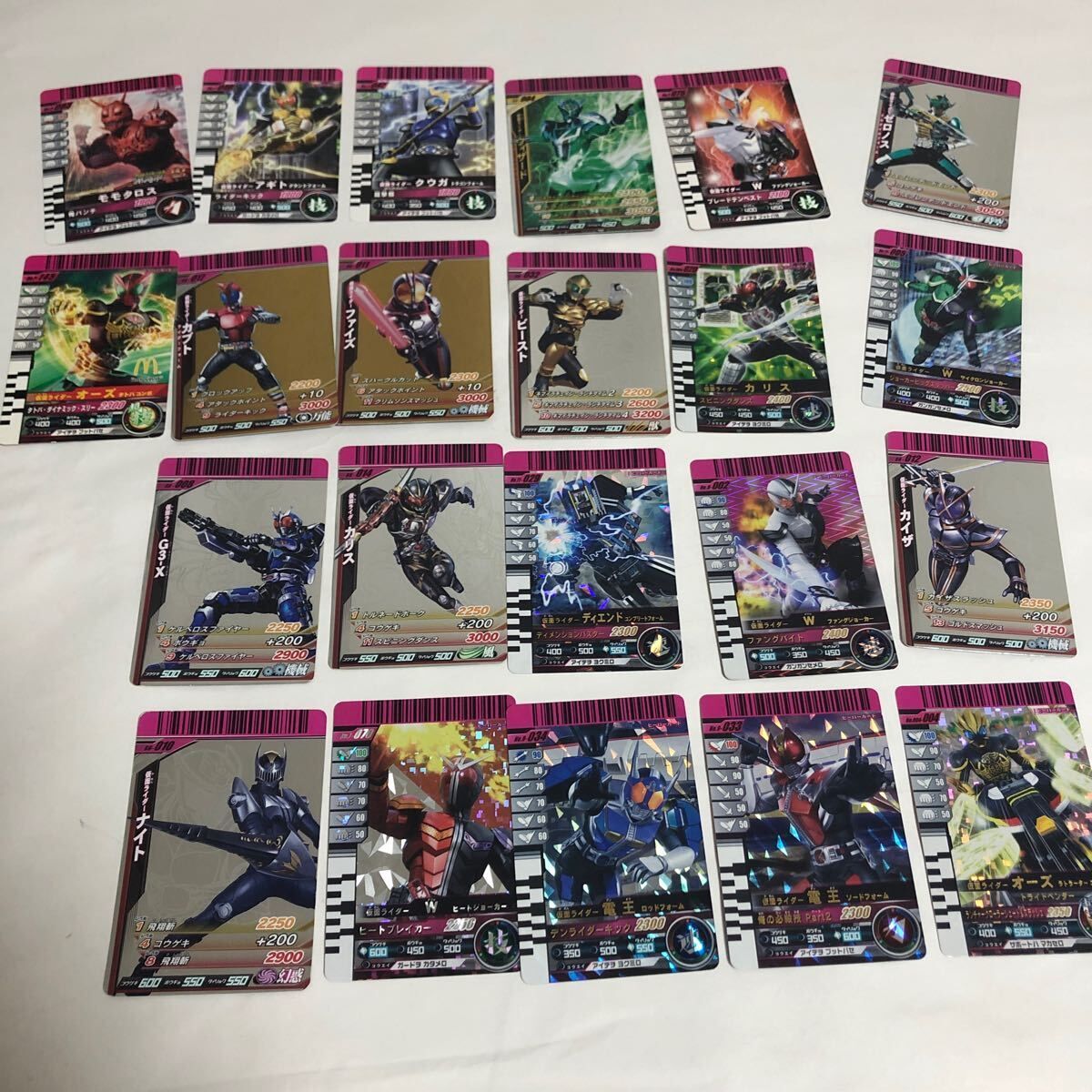 ダイスオーカード 美品 まとめ売り バラ売り不可 ダイスオーDX 昭和 平成 スーパー戦隊 まとめ売り 16枚 カード