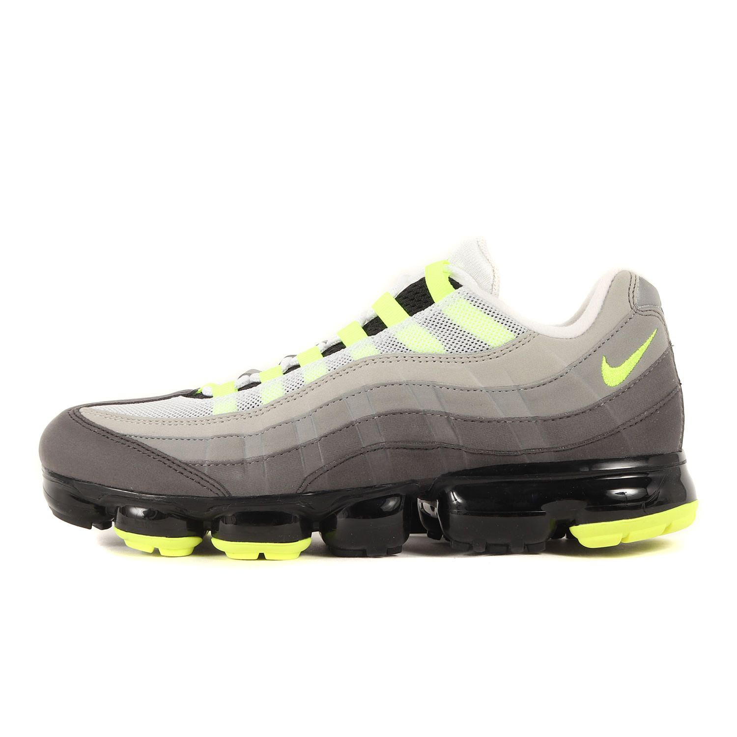 新品 NIKE ナイキ サイズ:28.0cm AIR VAPORMAX 95 NEON (AJ7292-001) エア ヴェイパーマックス 95 イエローグラデ ネオン ブラック ボルト US10 ローカット スニーカー シューズ 靴【メンズ】