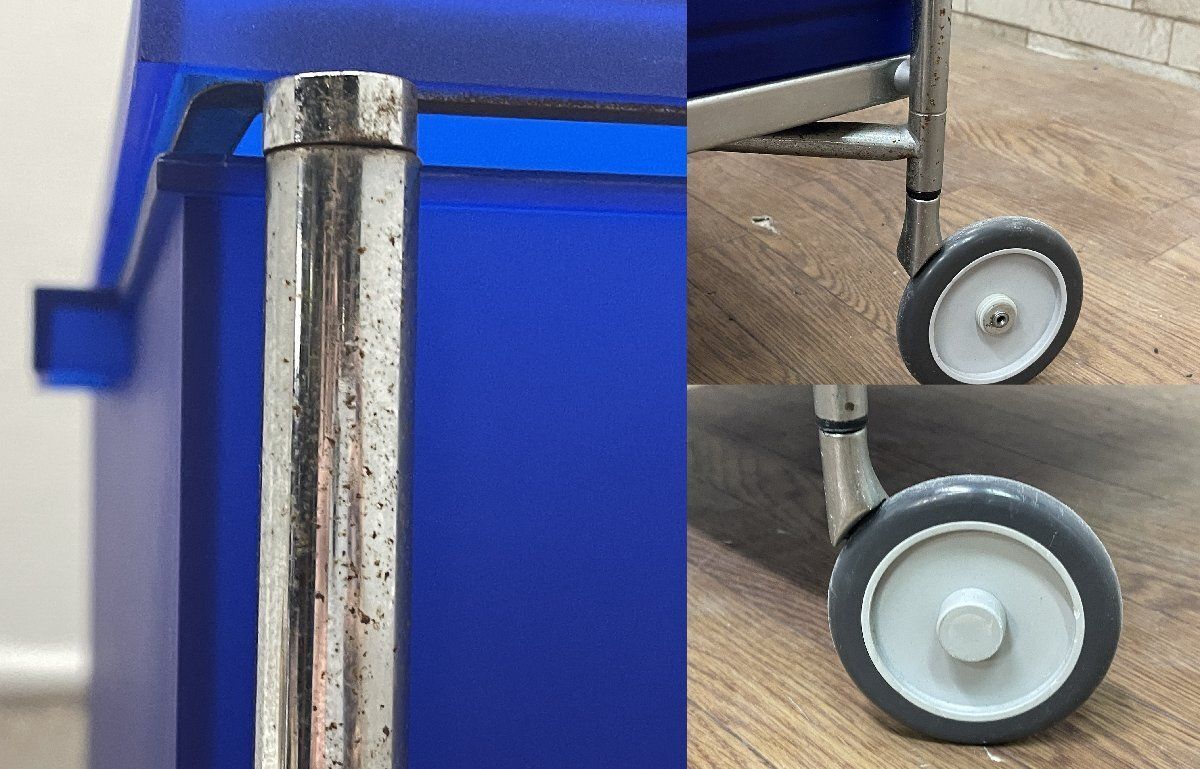 ●カルテル Kartell モビル6 6段チェスト キャビネット コバルト ブルー 青 イタリア キャスター付き 収納 引き出し 定価28.8万 畑980 WWW_NOITHATQUANGTHANH_NET