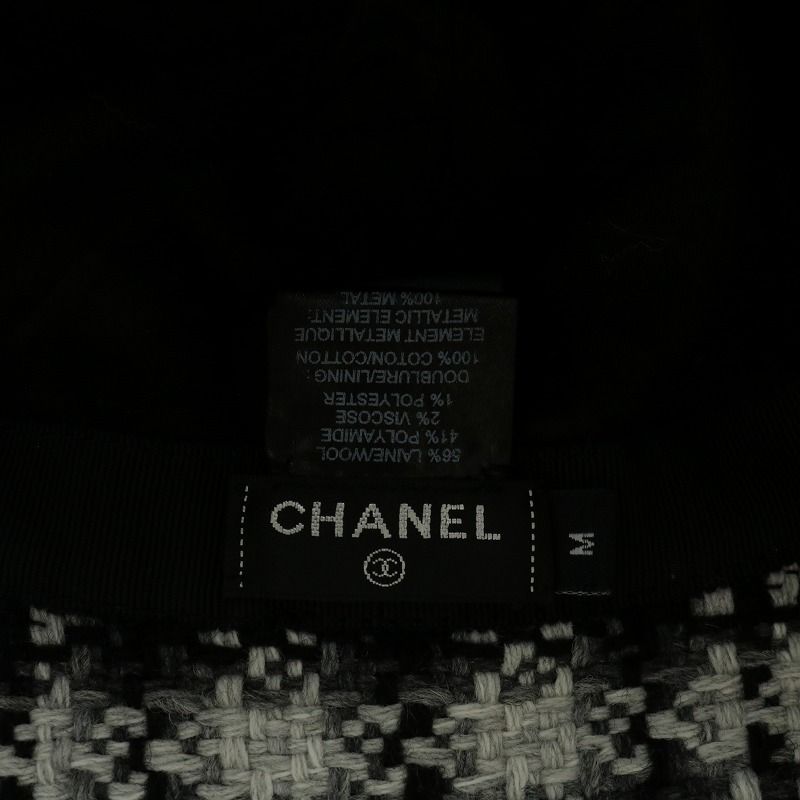 シャネル CHANEL ココマーク ハット ブラック ウール CHANEL （新品・未使用品）シャネル ココマーク キャップ 帽子