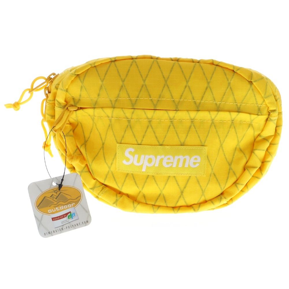SUPREME シュプリーム 18AW Waist Bag ボックスロゴウエストバッグ ショルダー ボディ イエロー
