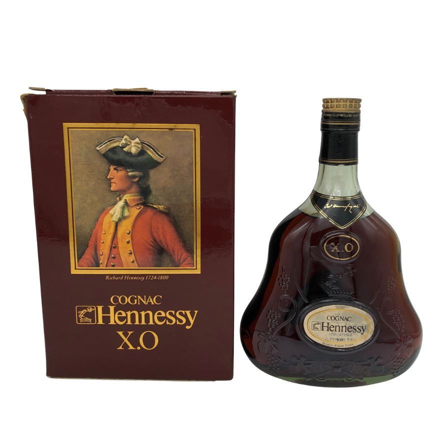 ヘネシーX.O 金キャップ　グリーンボトル　700ml 箱付き　未開封 ヘネシー XO 金キャップ グリーンボトル 700ml 40%【E0】 - メルカリ